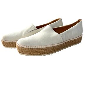 Dr Scholl’s Sun Ray Espadrilles Loafer White Canvas Sporty and Sustainable